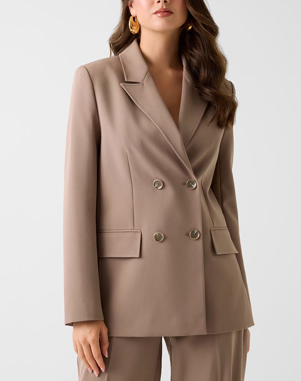 GUESS NAUSICA DOUBLE BREAST BLAZER WOMENS JACKET