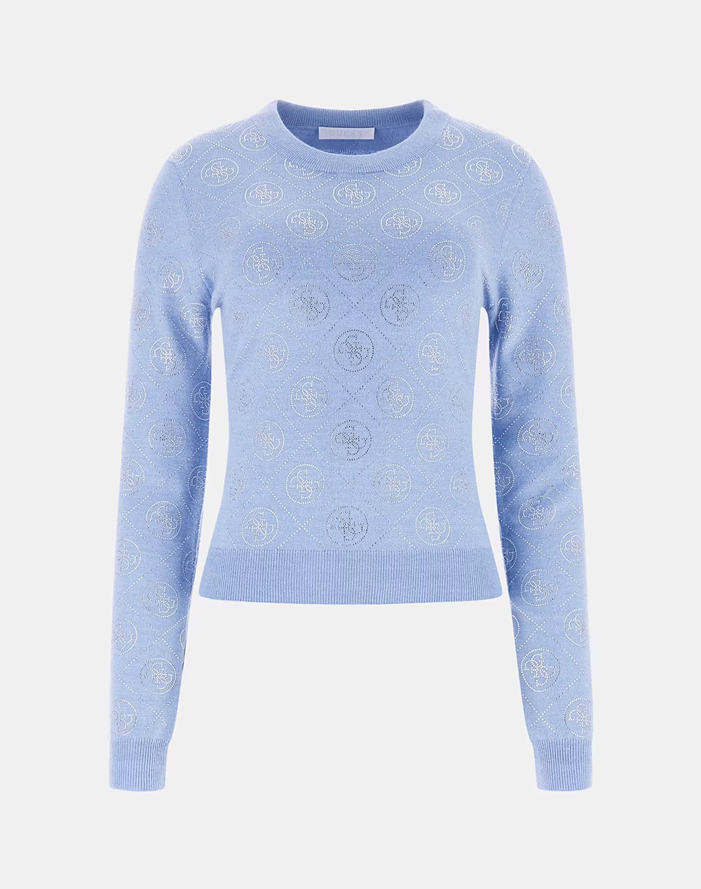 GUESS LS CN RHINESTONES 4G SWTR ДАМСКИ ПУЛОВЕР