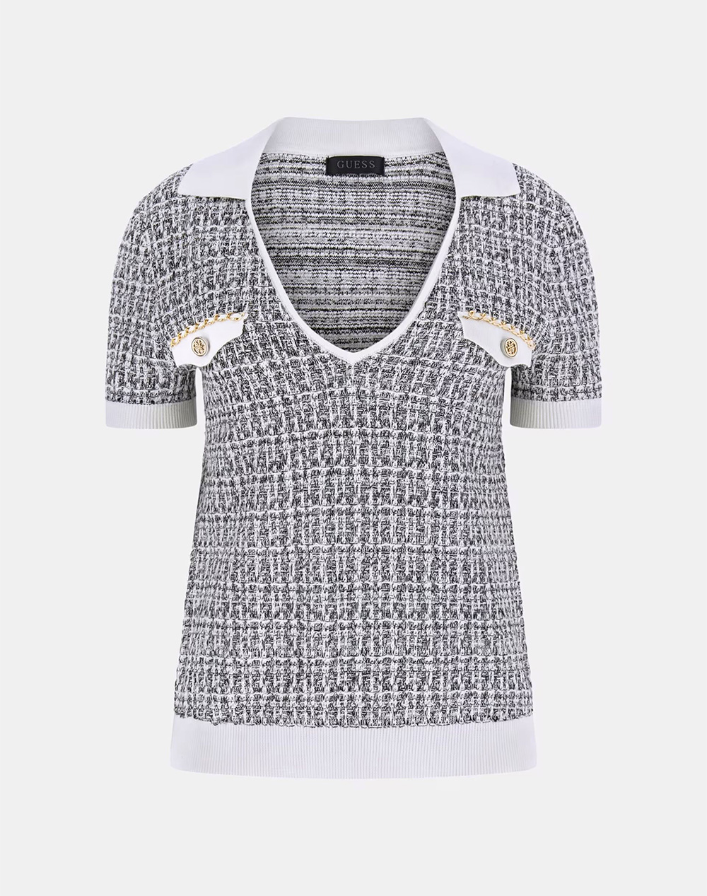 GUESS SS VN COLLAR ANNABELLE SWTR ДАМСКА ТЕНИСКА