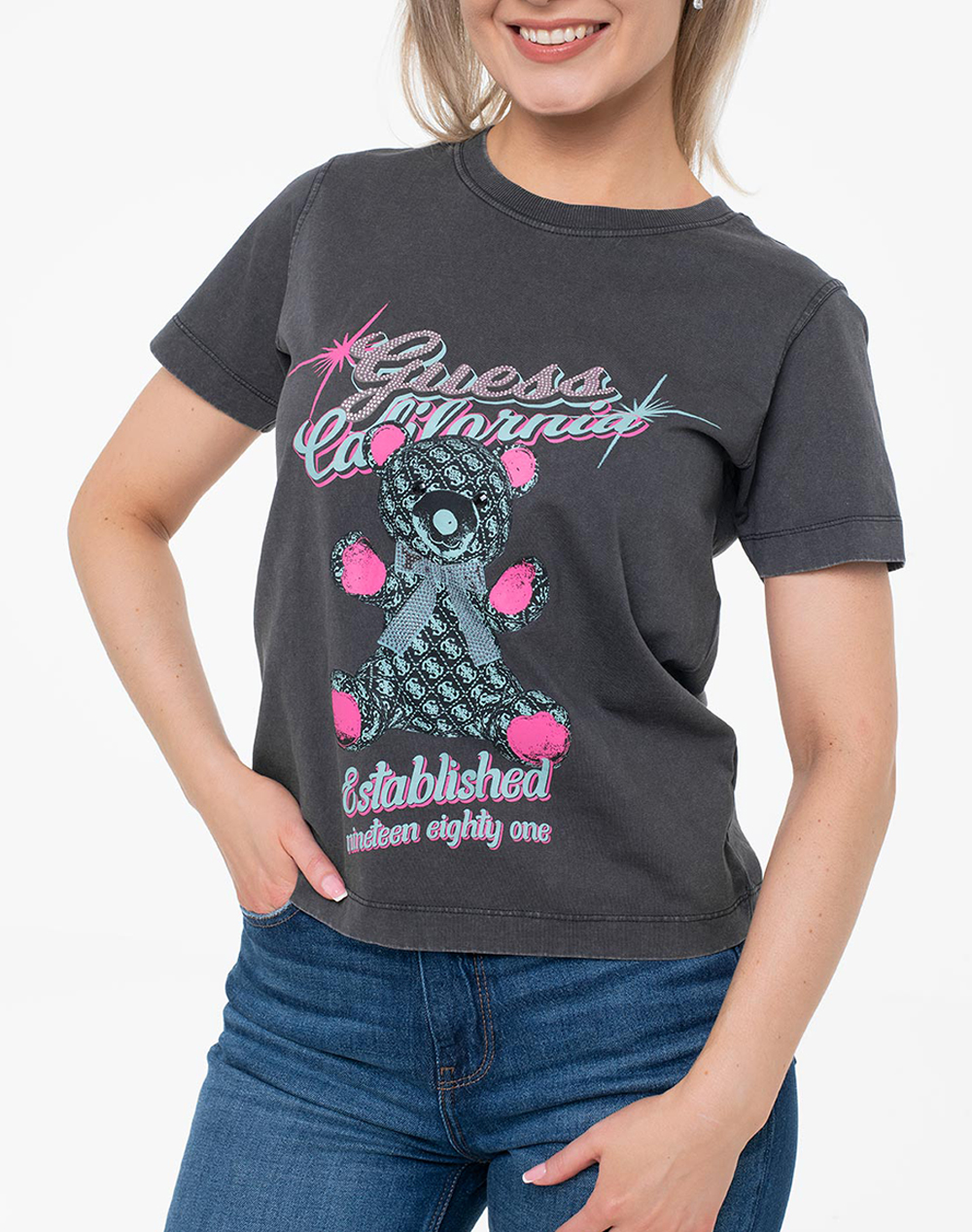 GUESS SS CN GUESS BEAR TEE ДАМСКА БЛУЗА