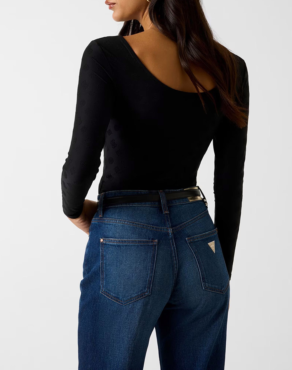 GUESS LS SCOOP BACK NADENE TOP ДАМСКА БЛУЗА