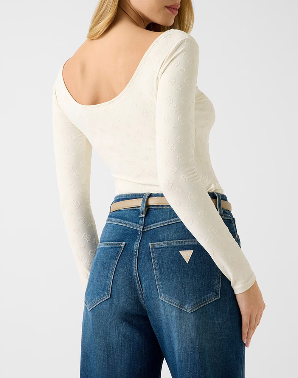 GUESS LS SCOOP BACK NADENE TOP ДАМСКА БЛУЗА