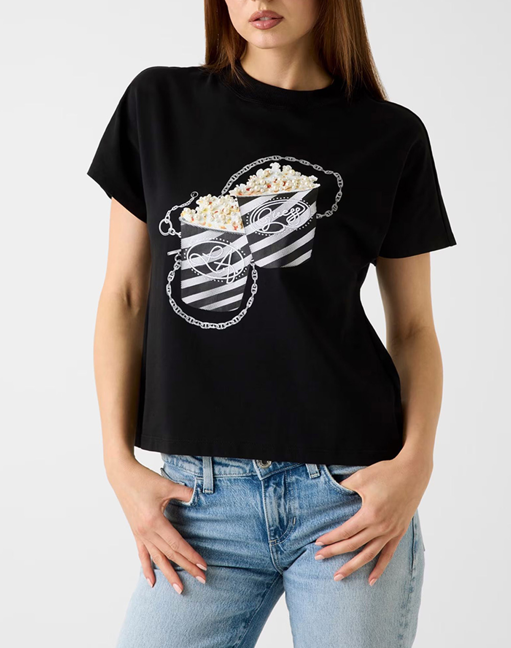 GUESS SS CN POPCORN TEE ДАМСКА БЛУЗА