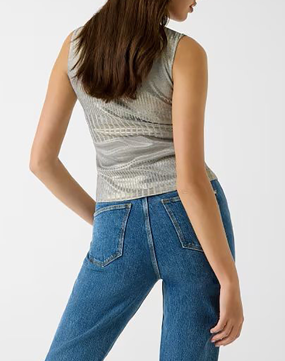 GUESS SL V-NECK MARILENA TOP ДАМСКА БЛУЗА