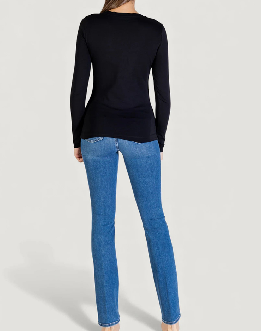 GUESS LS CN LEO TRIANGLE TEE ДАМСКА БЛУЗА