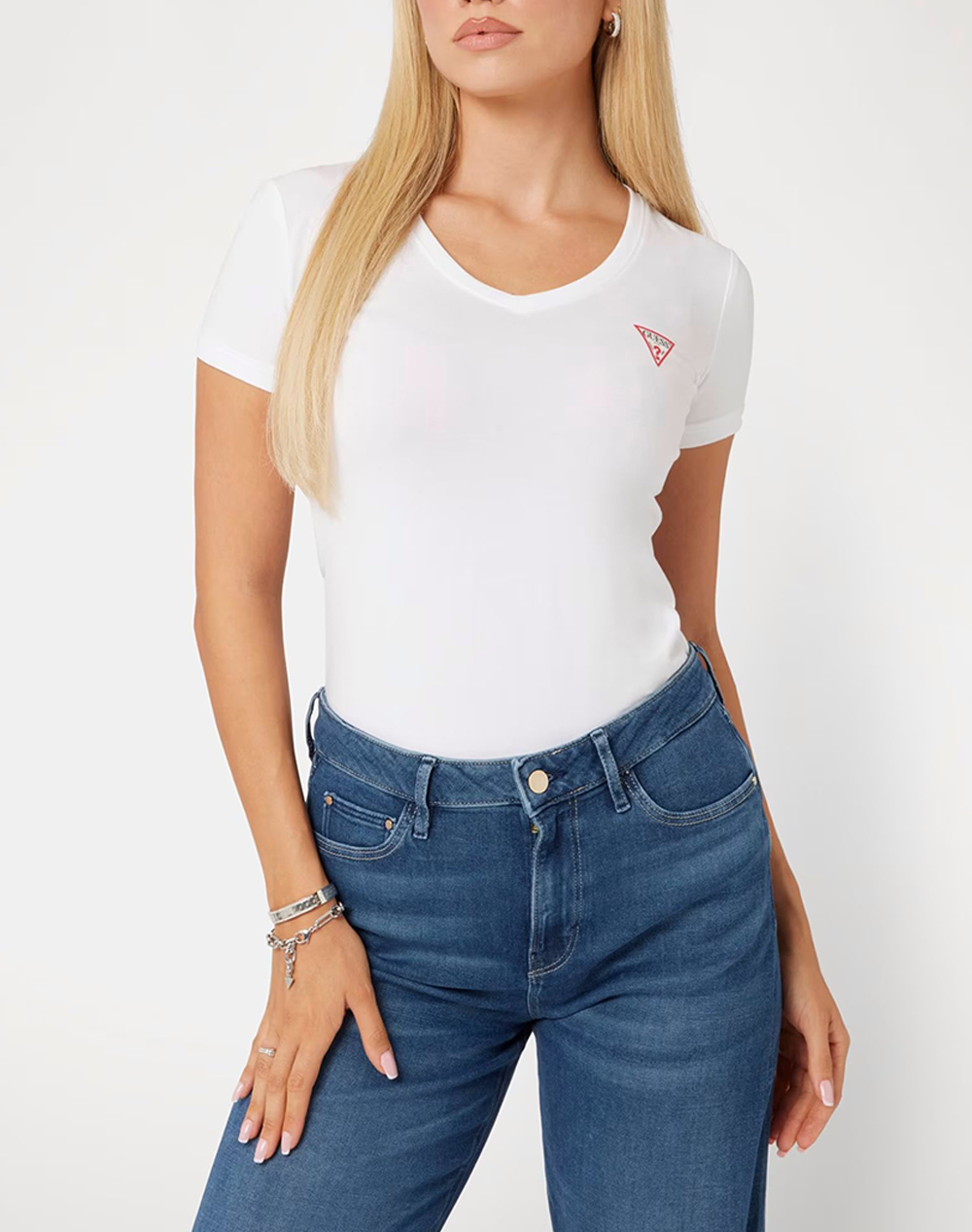 GUESS SS VN MINI TRIANGLE TEE ДАМСКА БЛУЗА