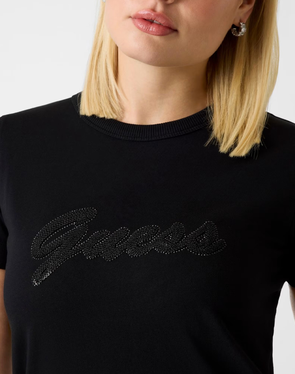GUESS SS CN 3D GUESS SCRIPT TEE ДАМСКА БЛУЗА