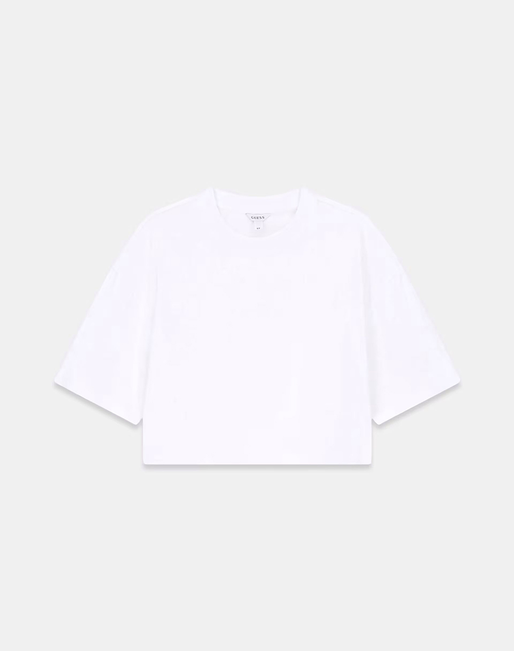 GUESS SS RHINESTONE CROP OS TEE WOMENS BLOUSE
