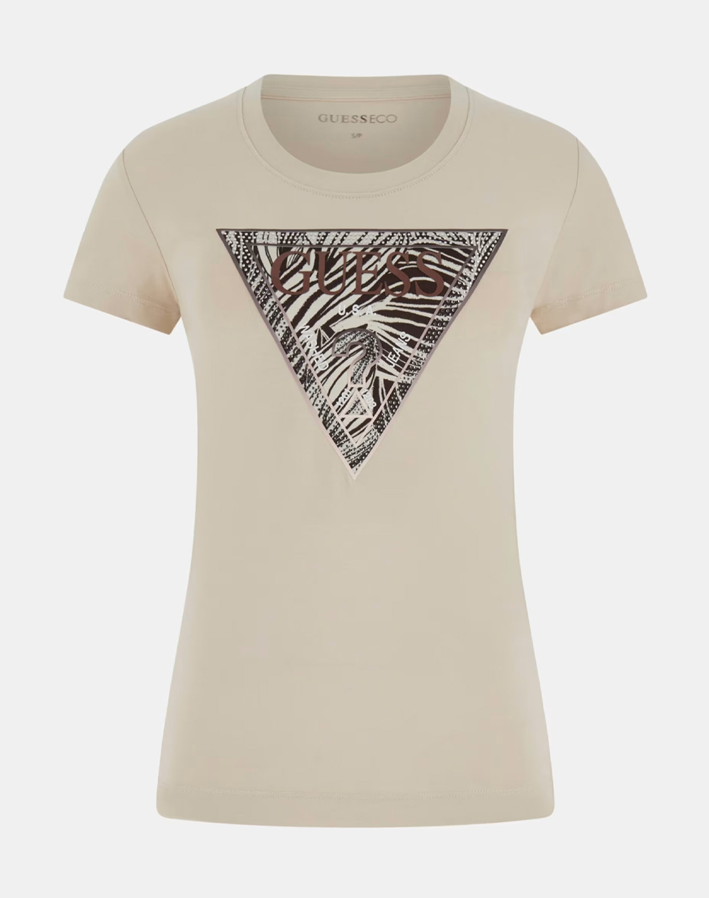 GUESS SS CN ZEBRA TRIANGLE TEE ДАМСКА БЛУЗА