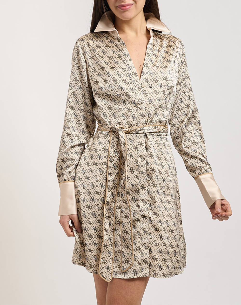 GUESS LS BLERTA CHEMISIER DRESS ДАМСКА РОКЛЯ