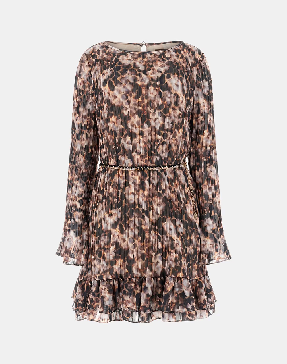 GUESS LS ILENIA PLEAT DRESS WOMENS DRESS