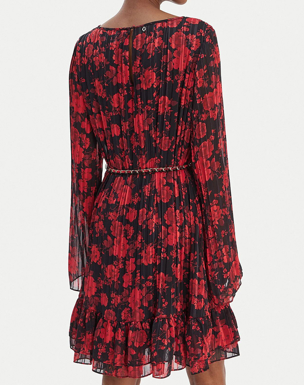 GUESS LS ILENIA PLEAT DRESS WOMENS DRESS