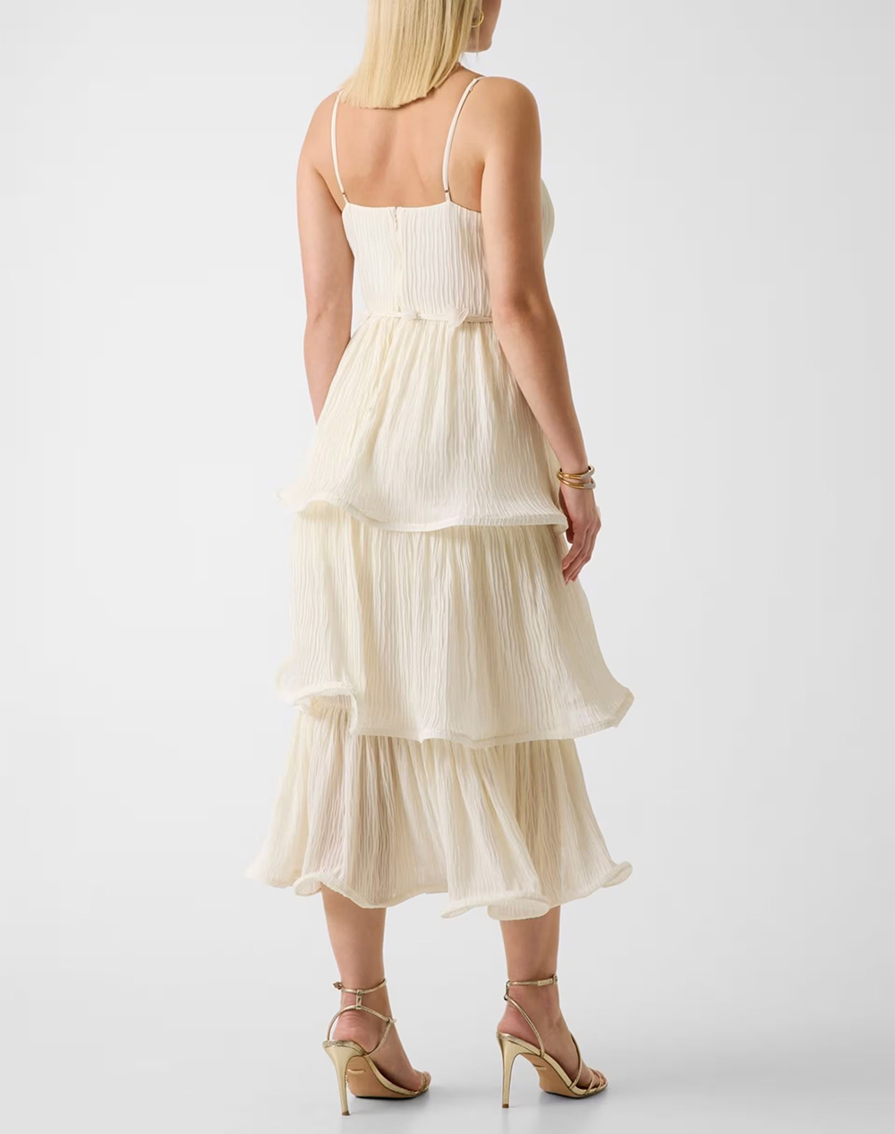 GUESS SL ALESSIA TIERED DRESS WOMENS DRESS