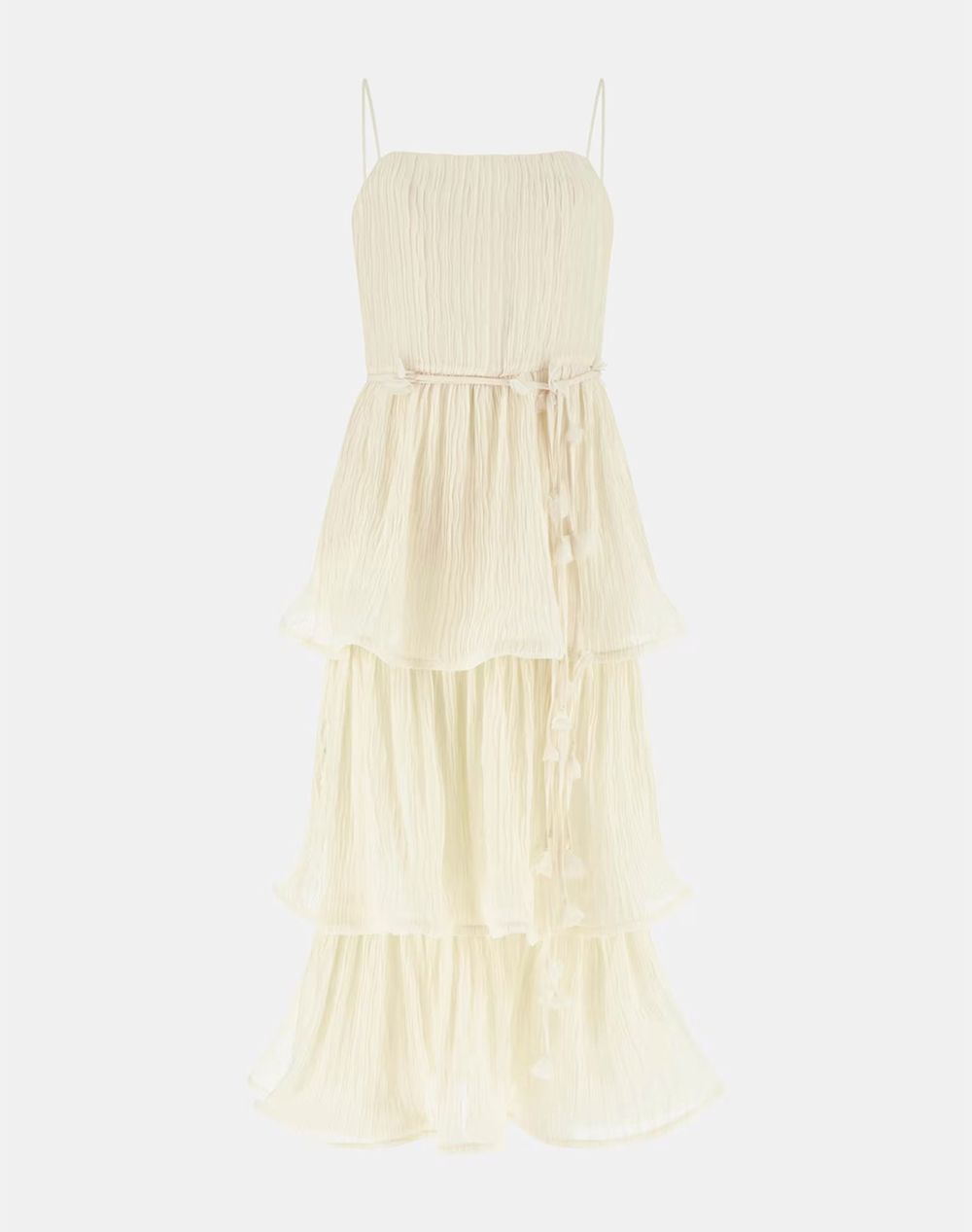 GUESS SL ALESSIA TIERED DRESS WOMENS DRESS