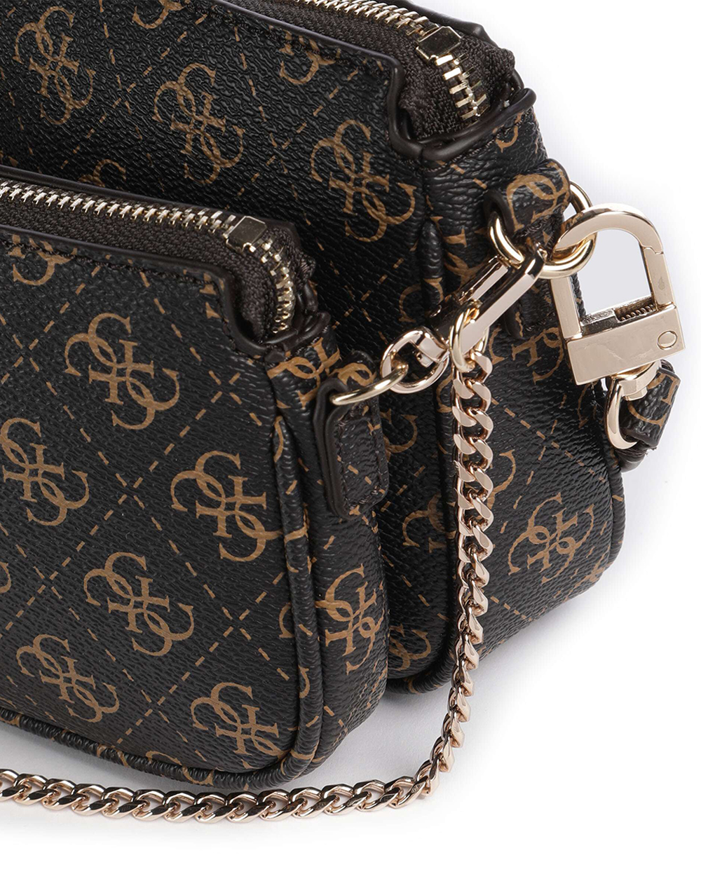 GUESS NOELLE II DBL POUCH CROSSBODY ДАМСКА ЧАНТА