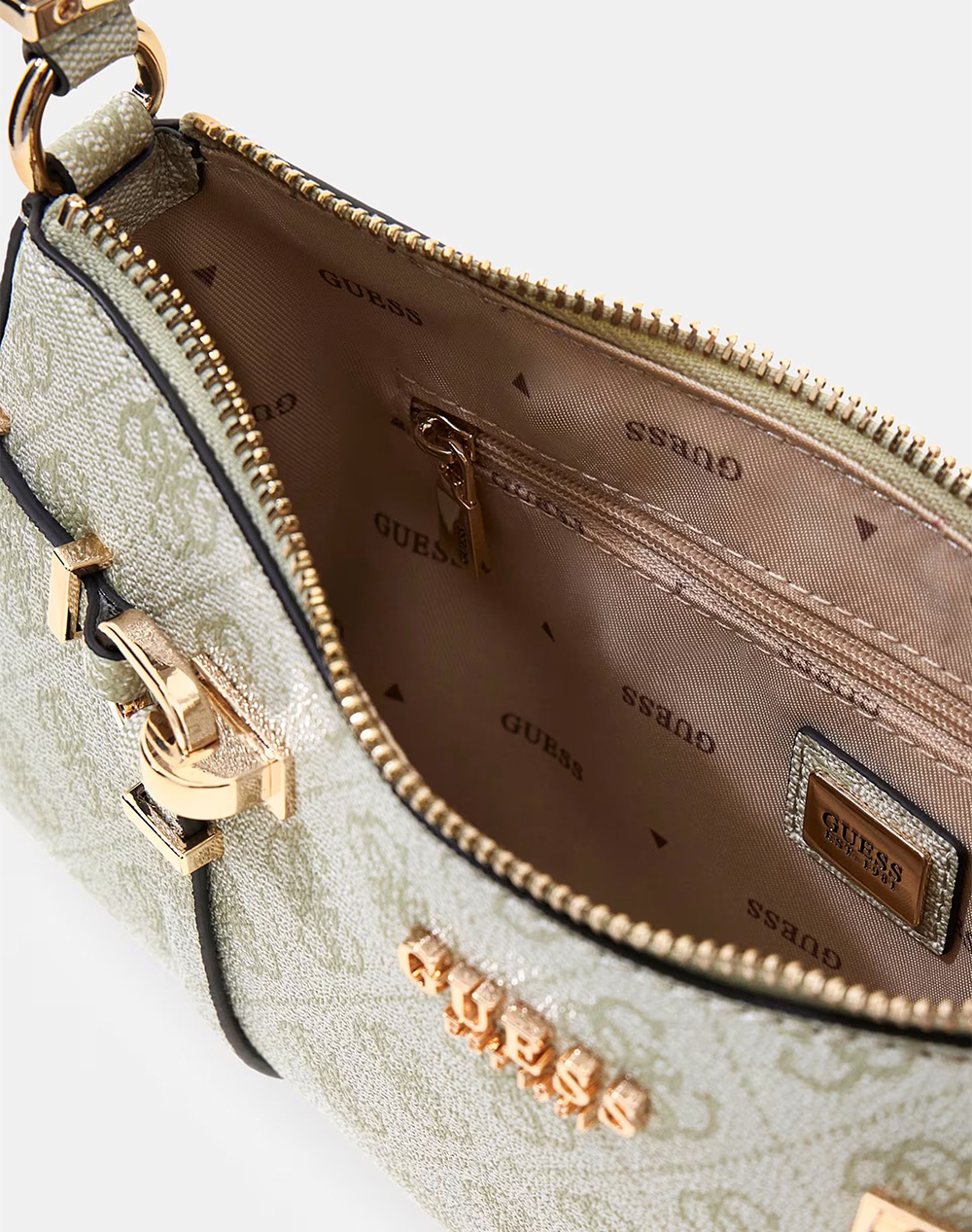 GUESS LEONA LOGO SHOULDER BAG ДАМСКА ЧАНТА