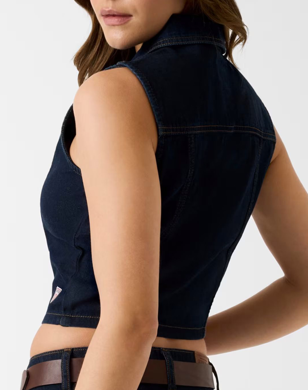 GUESS JEANS GJ CROPPED TOP WOMENS SHIRT