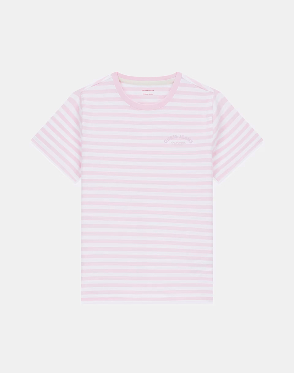 GUESS JEANS GJ SS CN REG YD STRIPED TEE WOMENS BLOUSE