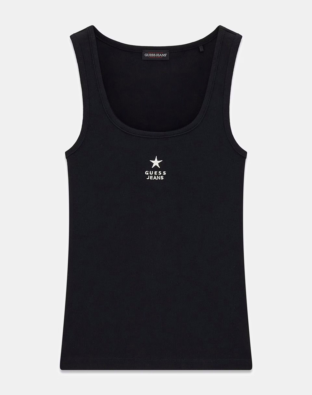 GUESS JEANS GJ TANK TOP SLIM RIB EMB WOMENS BLOUSE