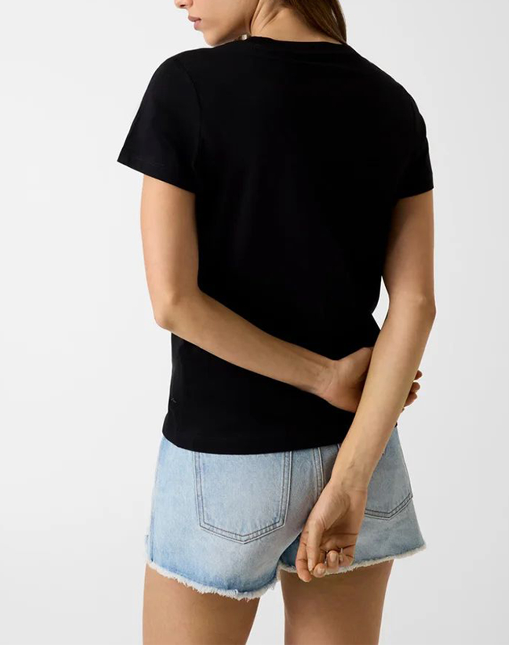 GUESS JEANS GJ SS CN I LOVE GJ REG TEE WOMENS BLOUSE