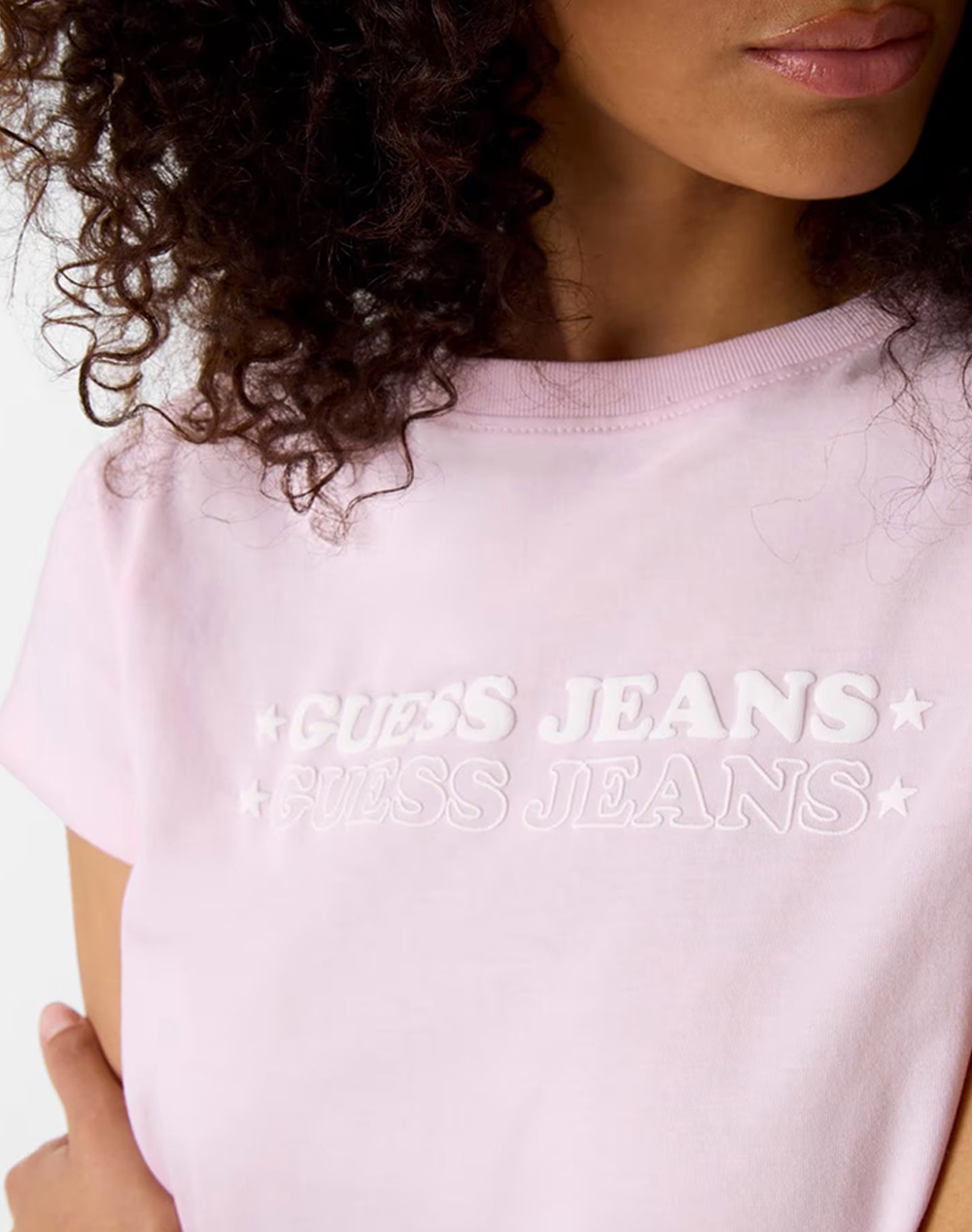 GUESS JEANS GJ SS CN REG PRINT STAR TEE WOMENS BLOUSE