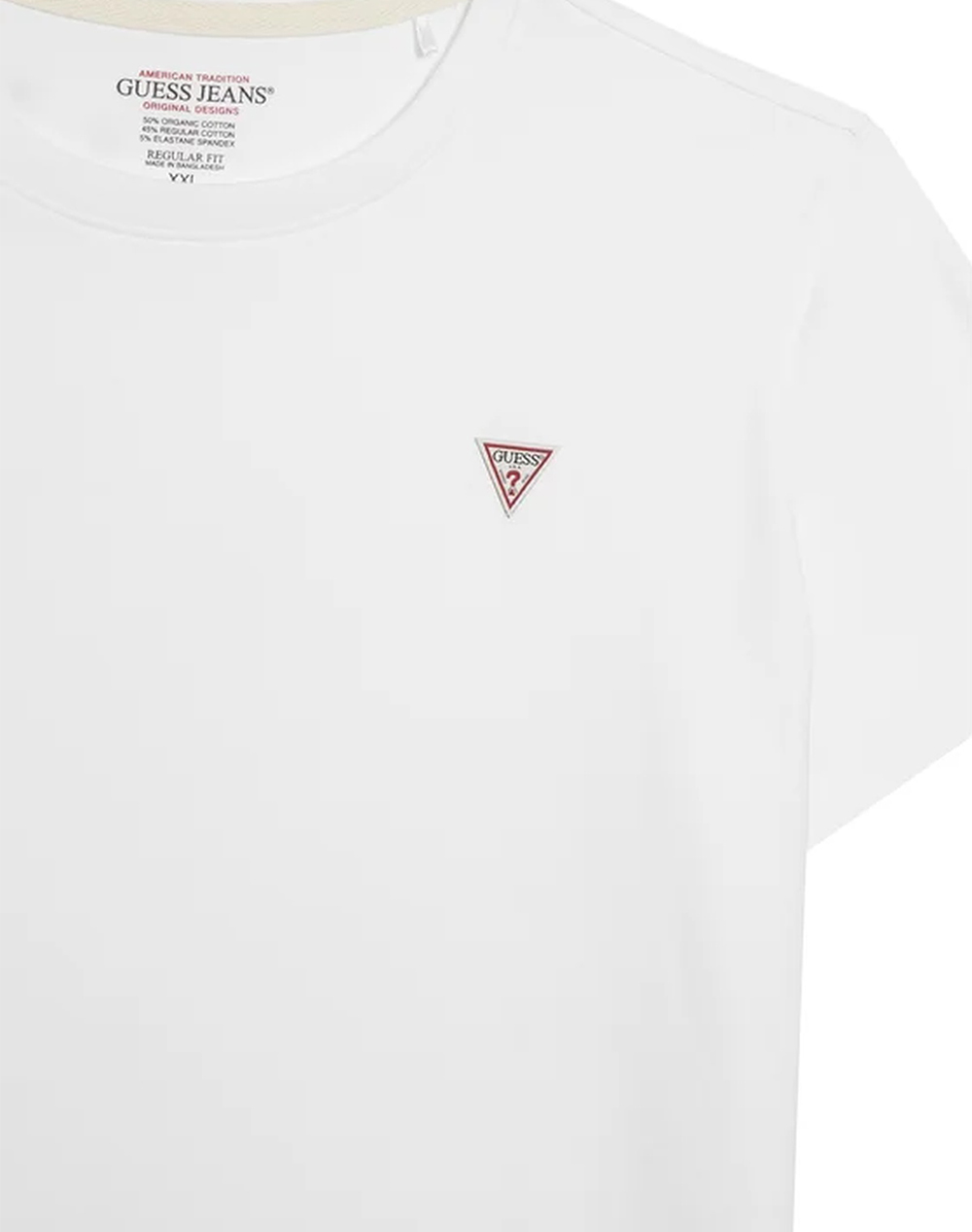 GUESS JEANS GJ SS CN REG MINI TRIANGLE TEE WOMENS BLOUSE