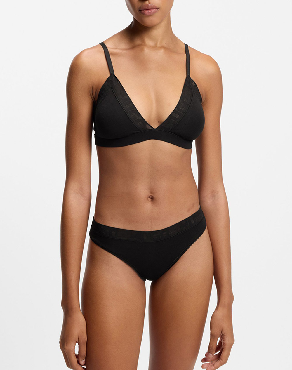 HUGO MESH LOGO THONG 10277541 01