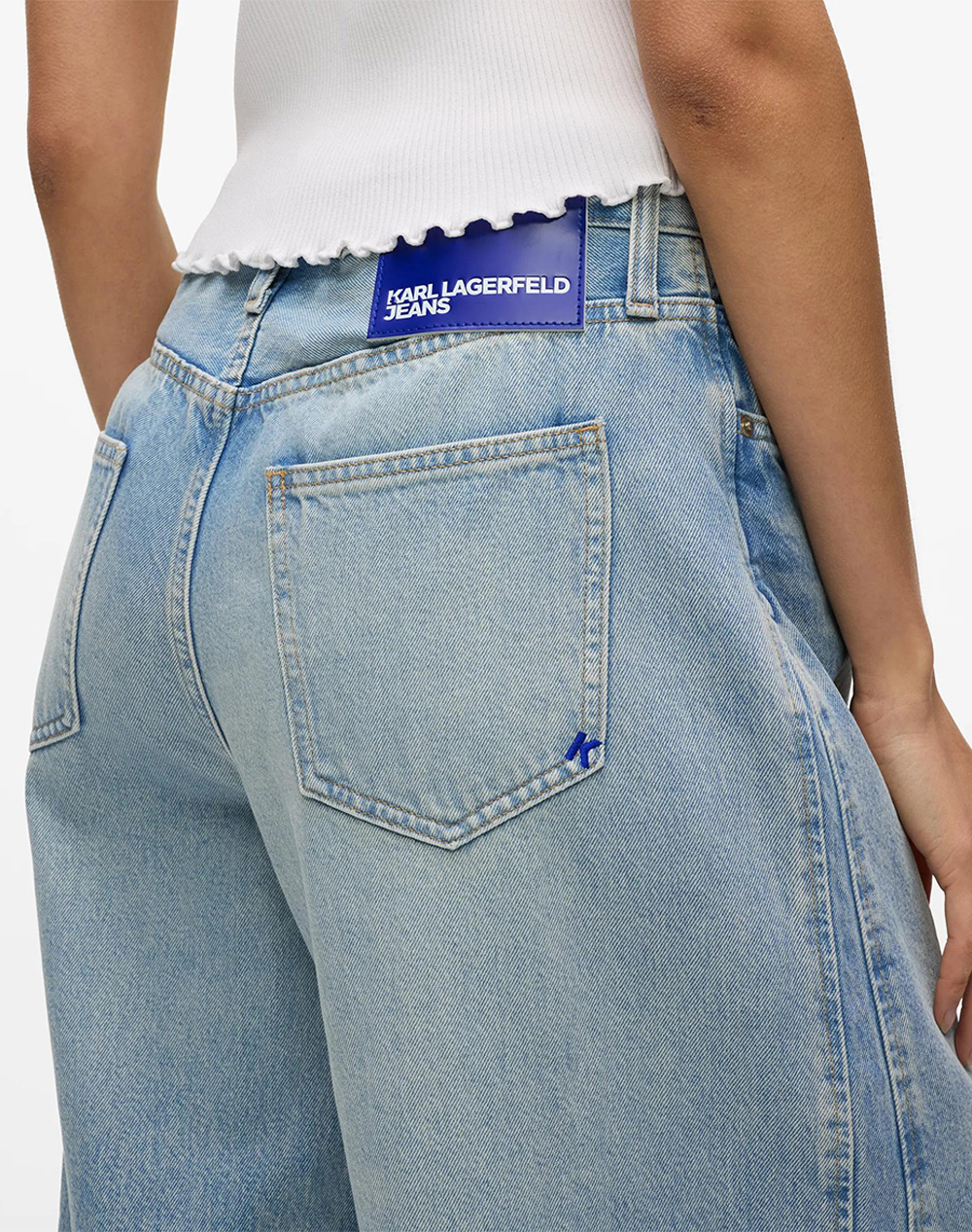 KARL LAGERFELD JEANS KLJ LR WIDE LEG PANEL DENIM