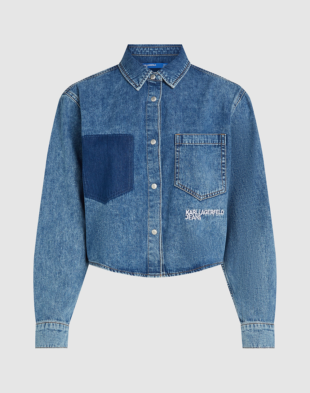 KARL LAGERFELD JEANS KLJ BOXY DENIM BLOUSE