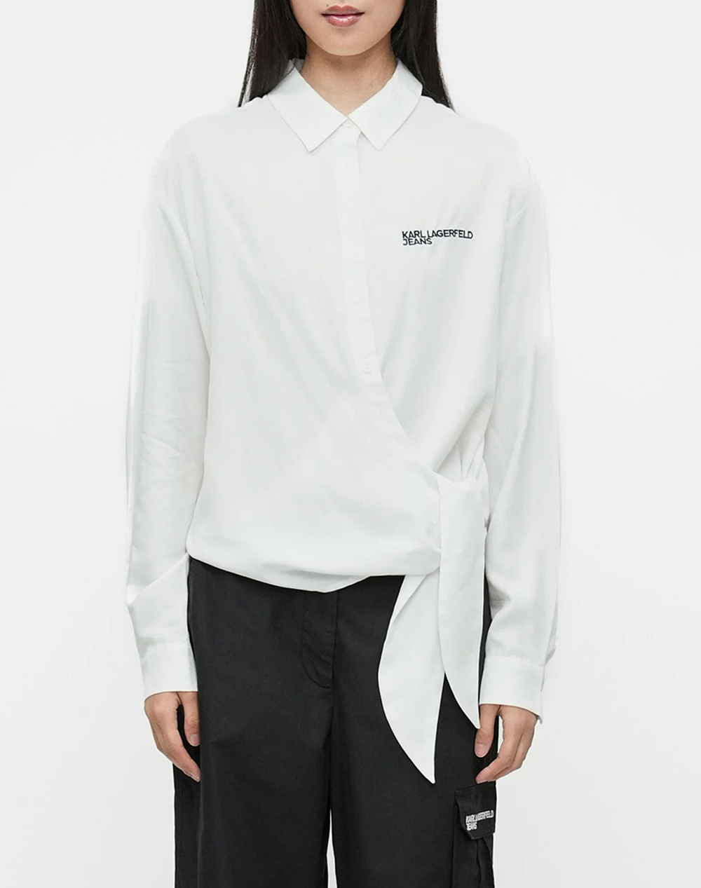 KARL LAGERFELD JEANS KLJ TIED BLOUSE