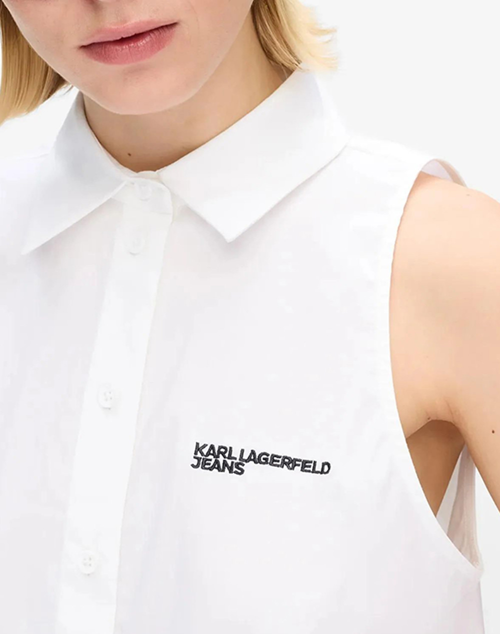 KARL LAGERFELD JEANS KLJ SLEEVELESS BLOUSE