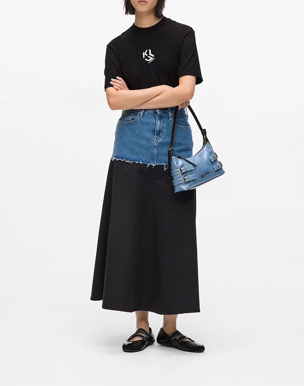 KARL LAGERFELD JEANS KLJ REG MONOGRAM TEE