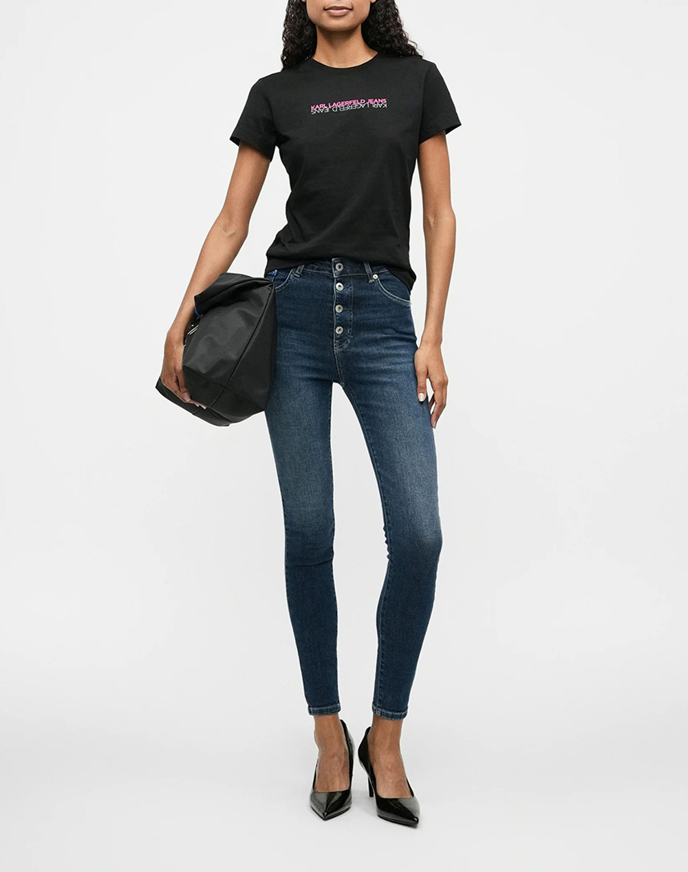 KARL LAGERFELD JEANS KLJ SLIM SS REFLECTION TEE