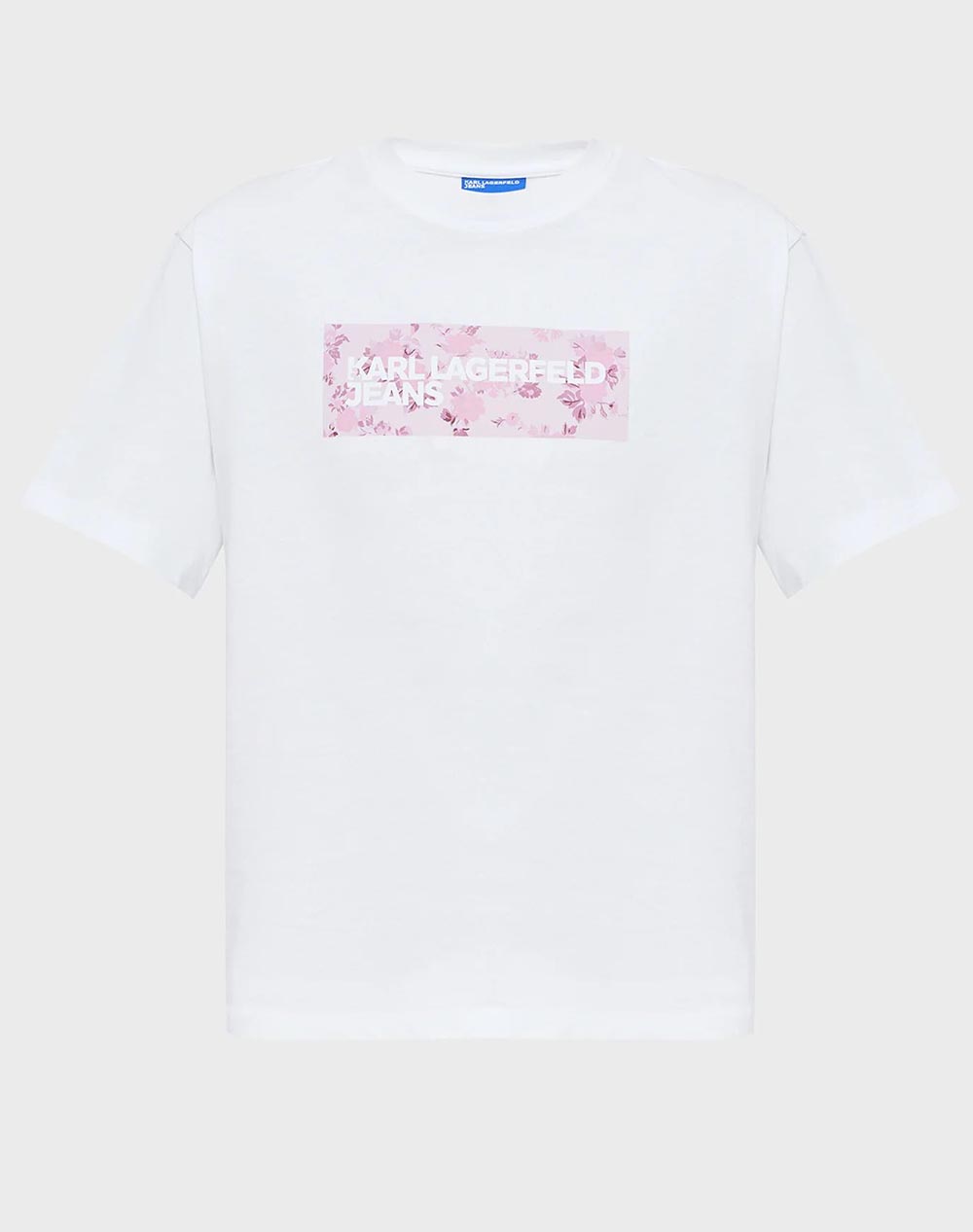 KARL LAGERFELD JEANS KLJ REG FLORAL LOGO TEE