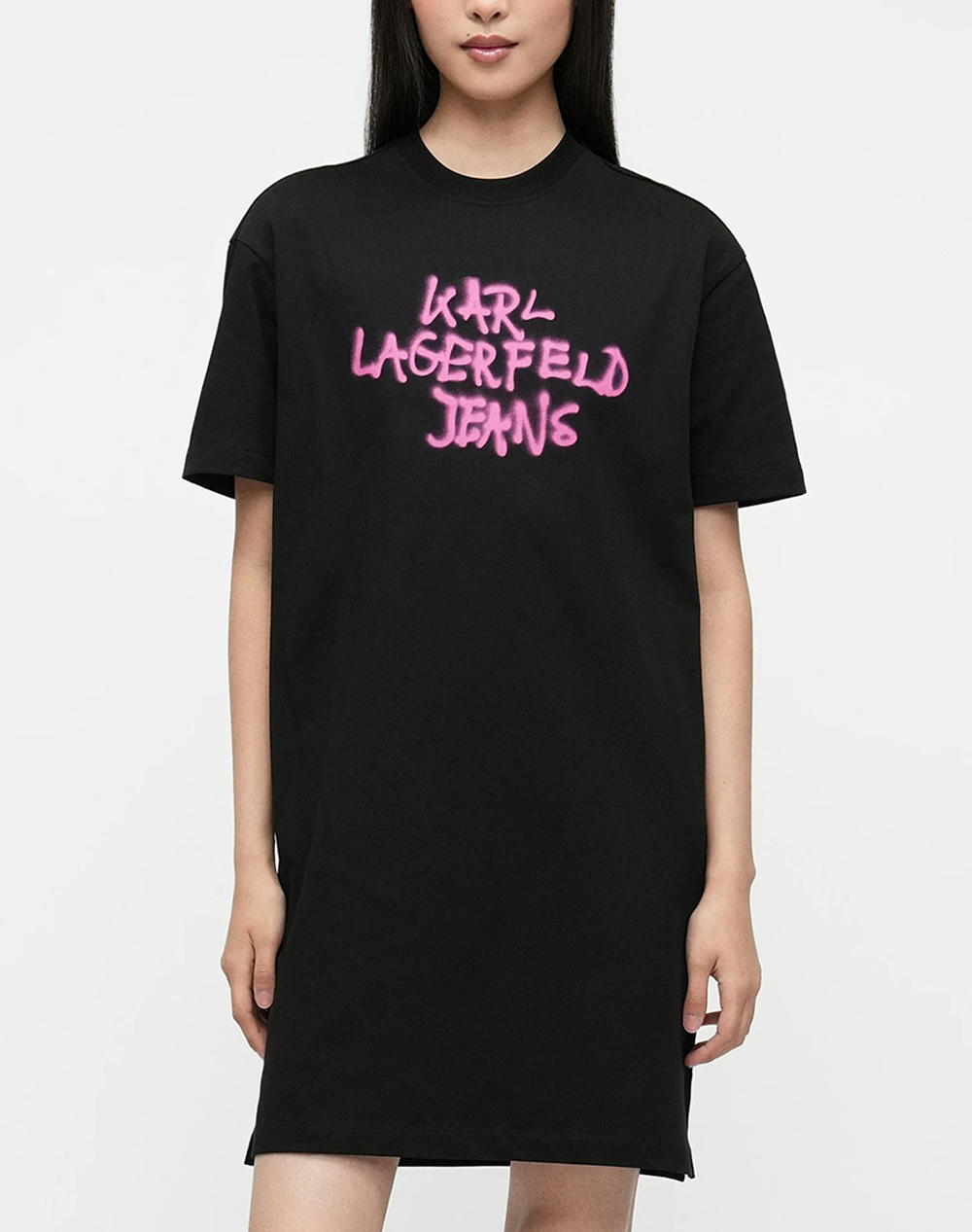 KARL LAGERFELD JEANS KLJ GRAFFITI TEE DRESS