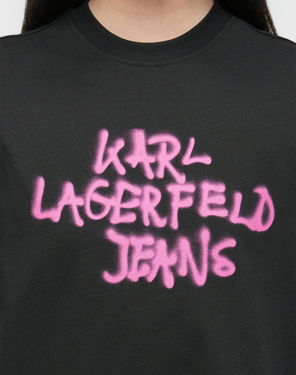 KARL LAGERFELD JEANS KLJ GRAFFITI TEE DRESS