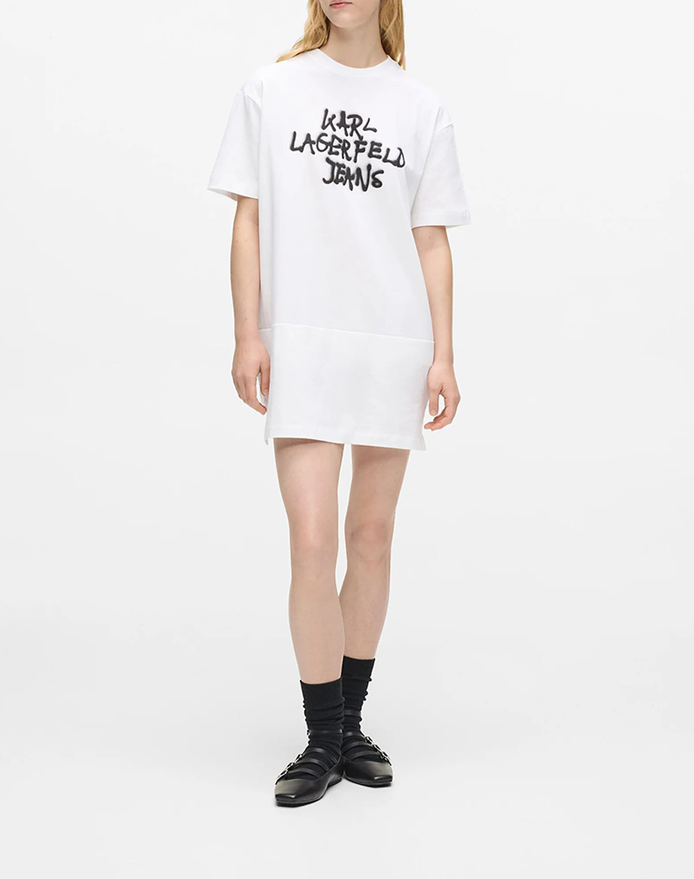 KARL LAGERFELD JEANS KLJ GRAFFITI TEE DRESS