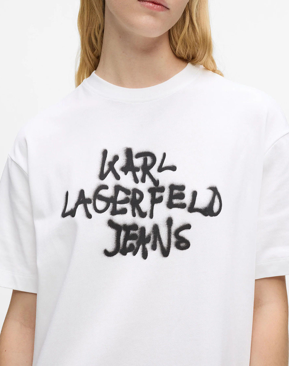 KARL LAGERFELD JEANS KLJ GRAFFITI TEE DRESS