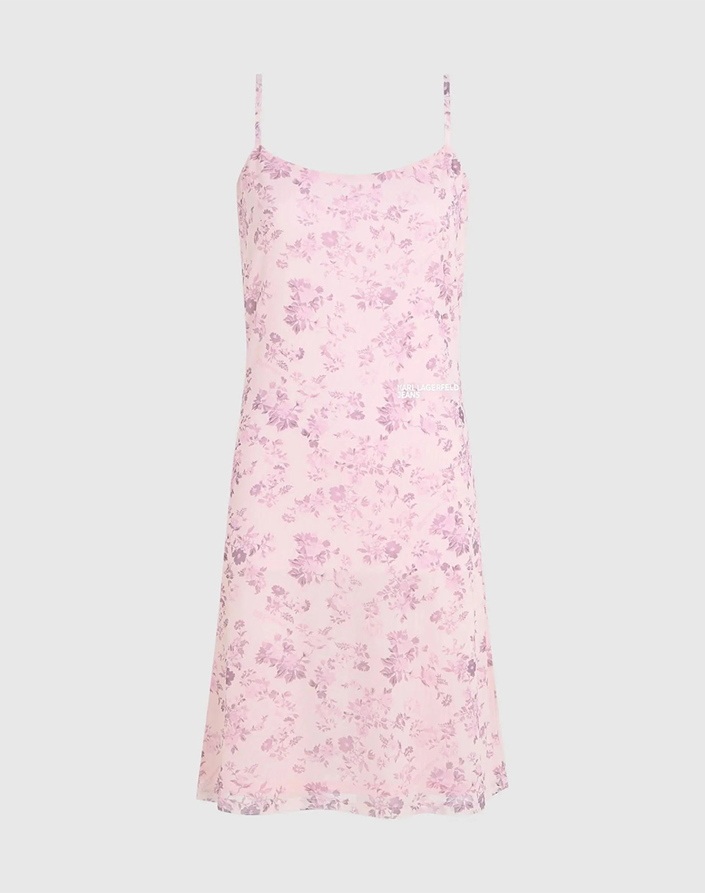 KARL LAGERFELD JEANS KLJ MESH AOP SLIP DRESS
