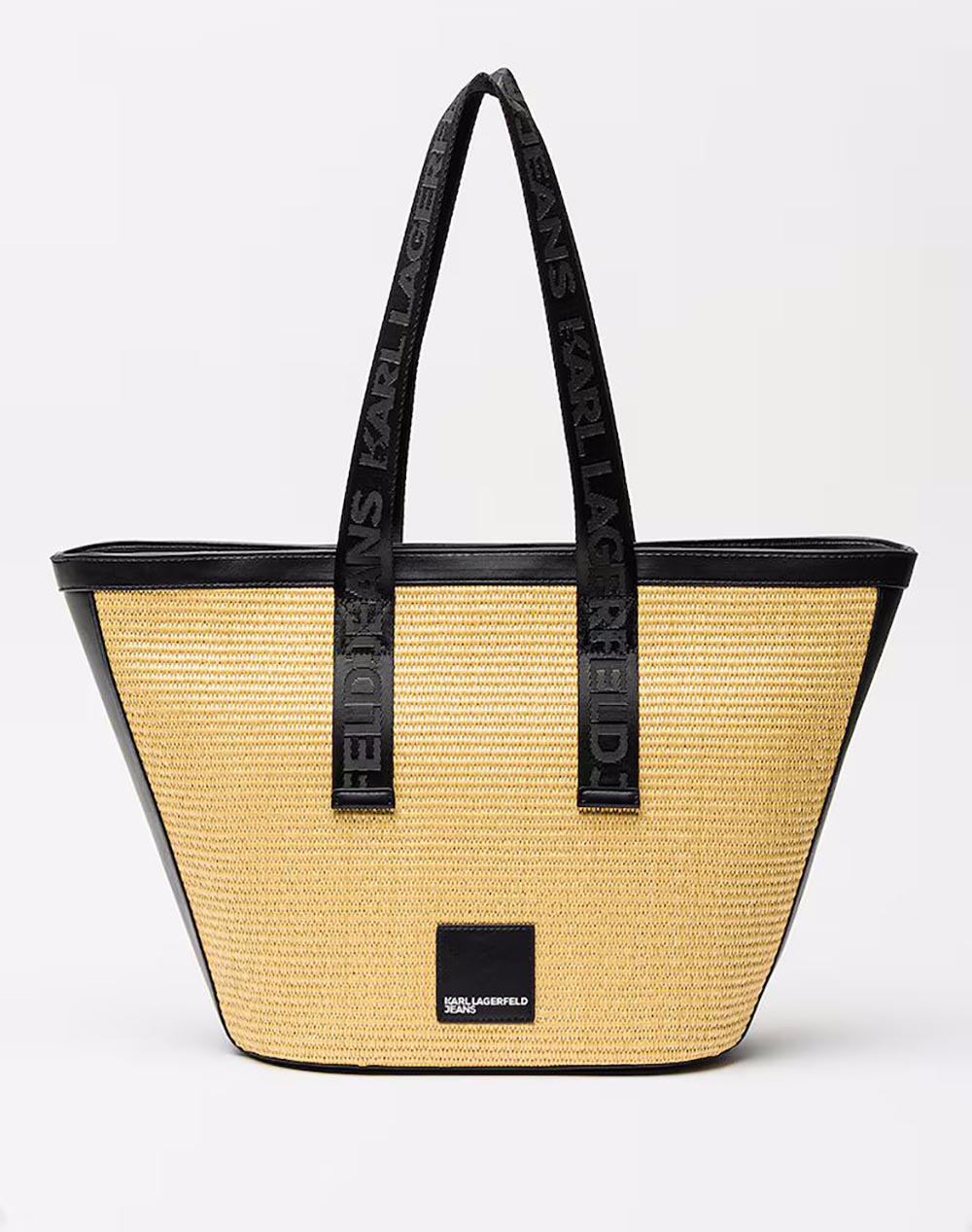 KARL LAGERFELD JEANS KLJ BOX LOGO RAFFIA SHOPPER