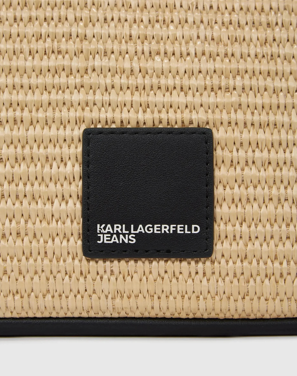 KARL LAGERFELD JEANS KLJ BOX LOGO RAFFIA MINI HOBO