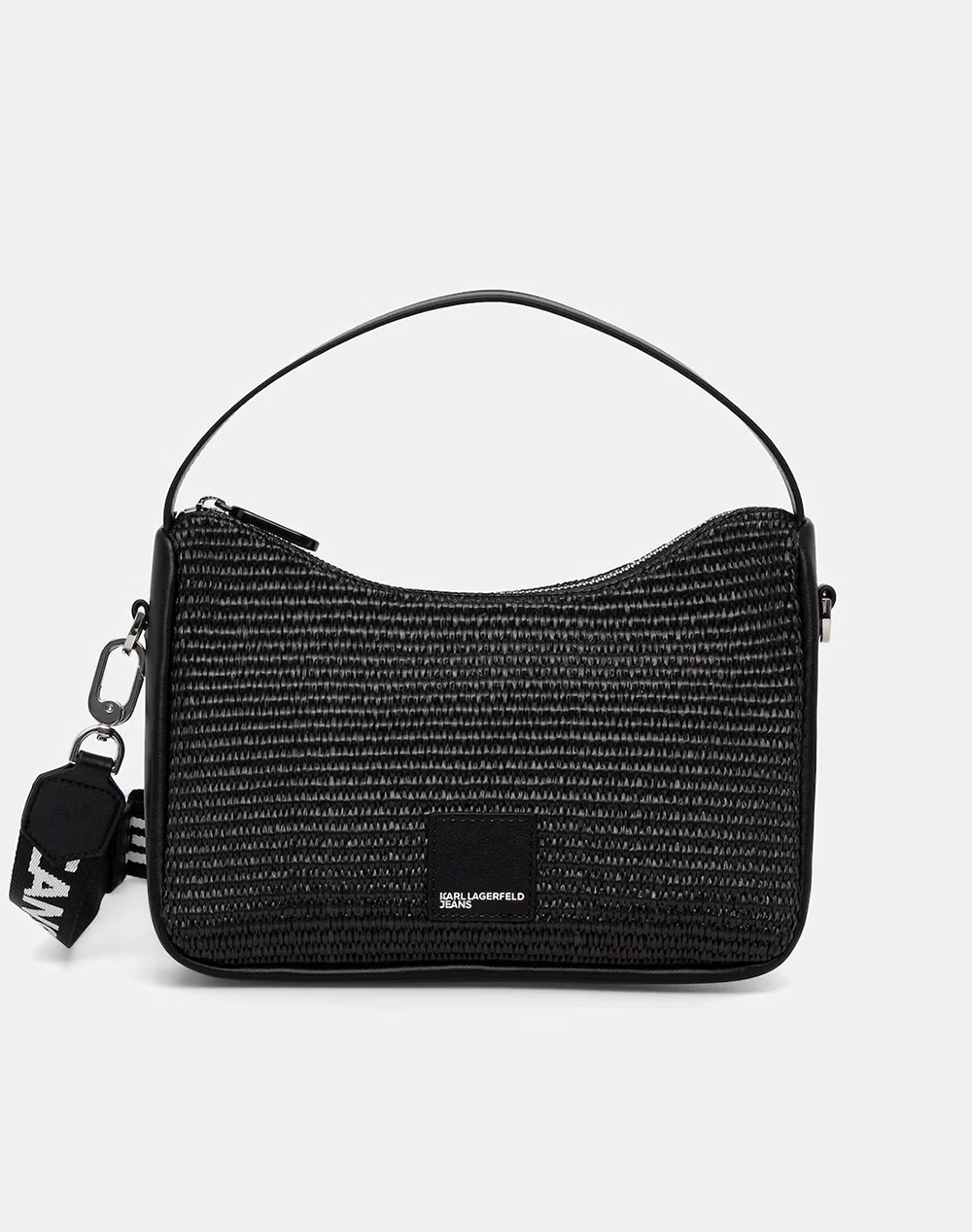 KARL LAGERFELD JEANS KLJ BOX LOGO RAFFIA MINI HOBO