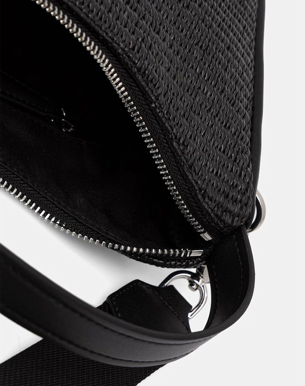 KARL LAGERFELD JEANS KLJ BOX LOGO RAFFIA MINI HOBO