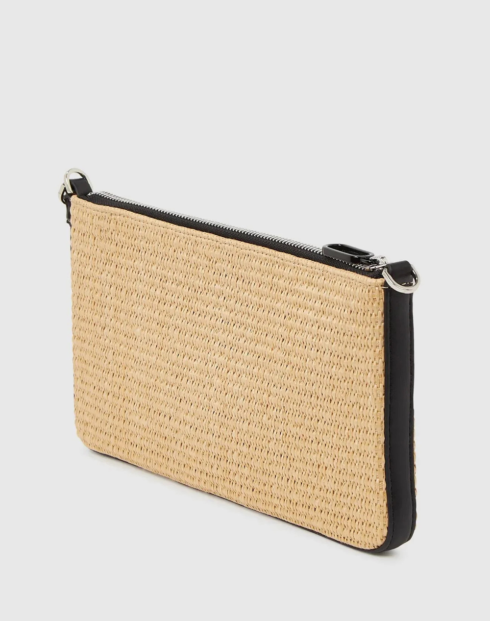 KARL LAGERFELD JEANS KLJ BOX LOGO RAFFIA POUCH