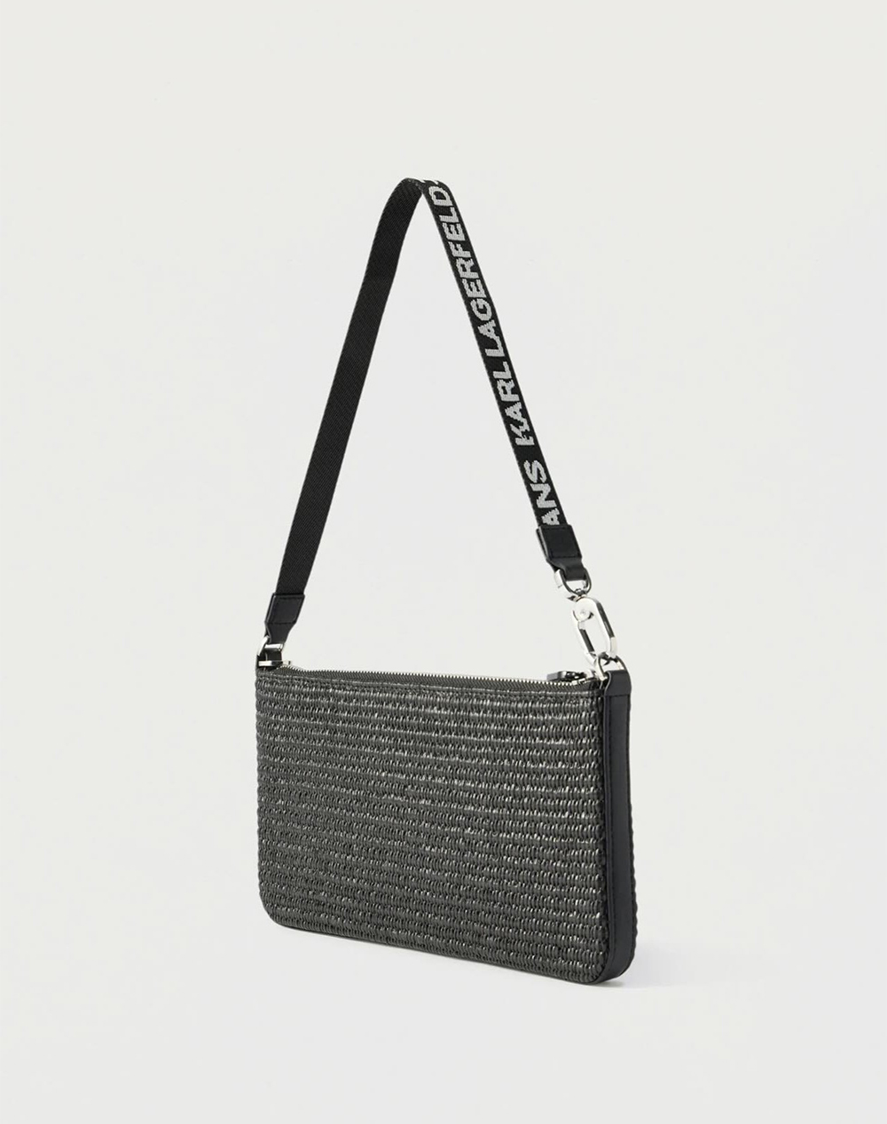 KARL LAGERFELD JEANS KLJ BOX LOGO RAFFIA POUCH