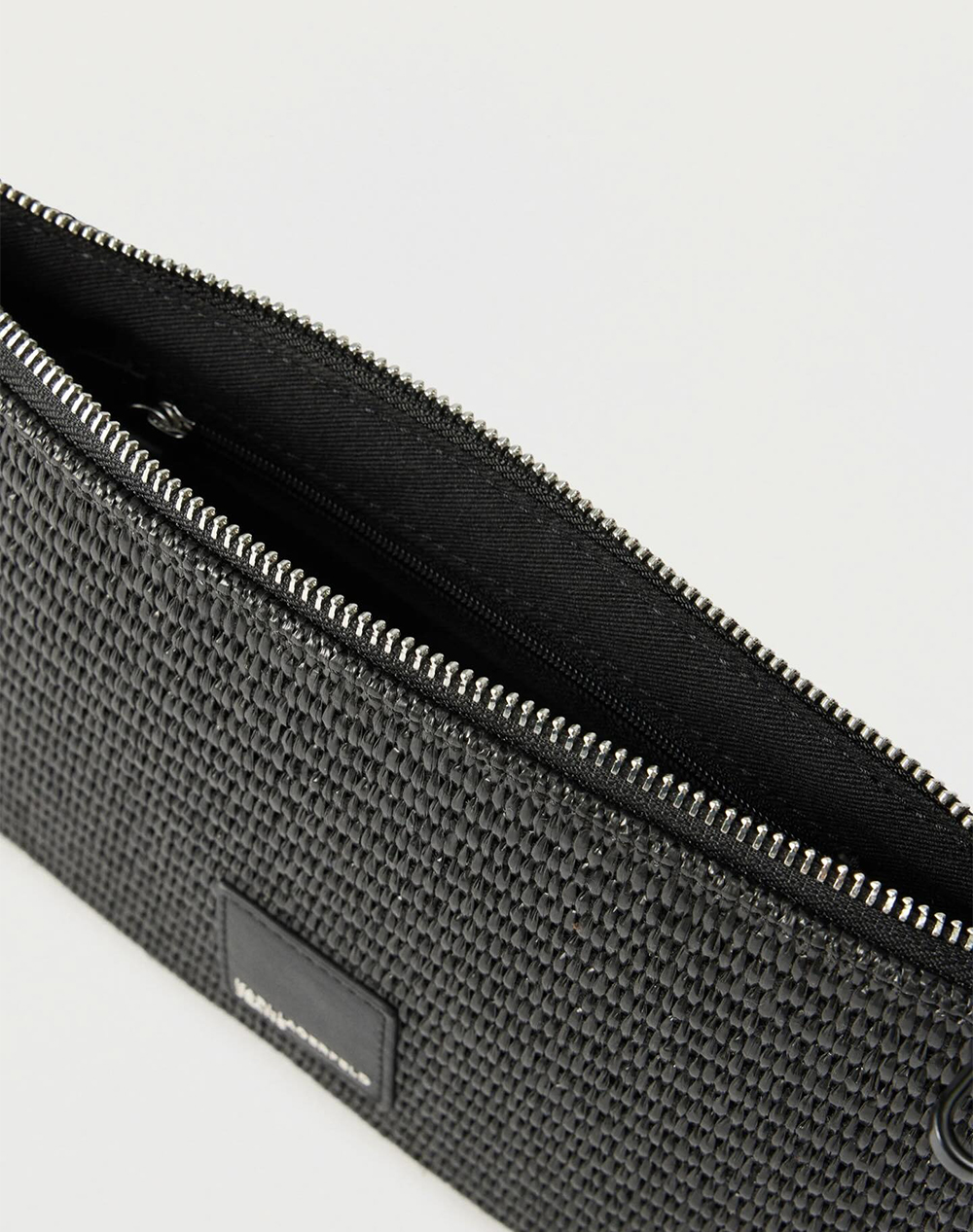 KARL LAGERFELD JEANS KLJ BOX LOGO RAFFIA POUCH