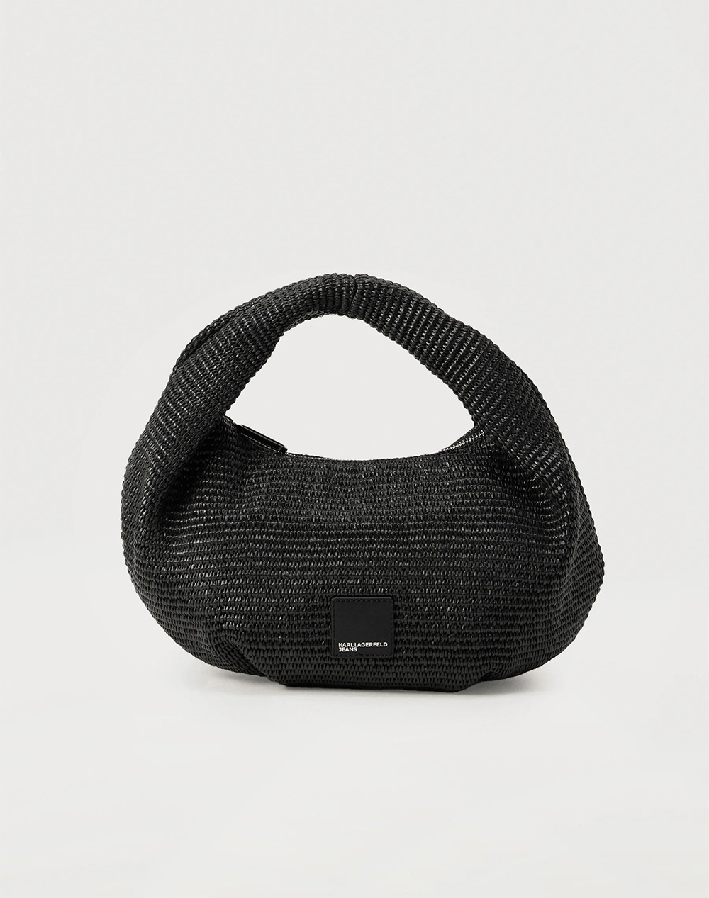 KARL LAGERFELD JEANS KLJ BOX LOGO RAFFIA HOBO