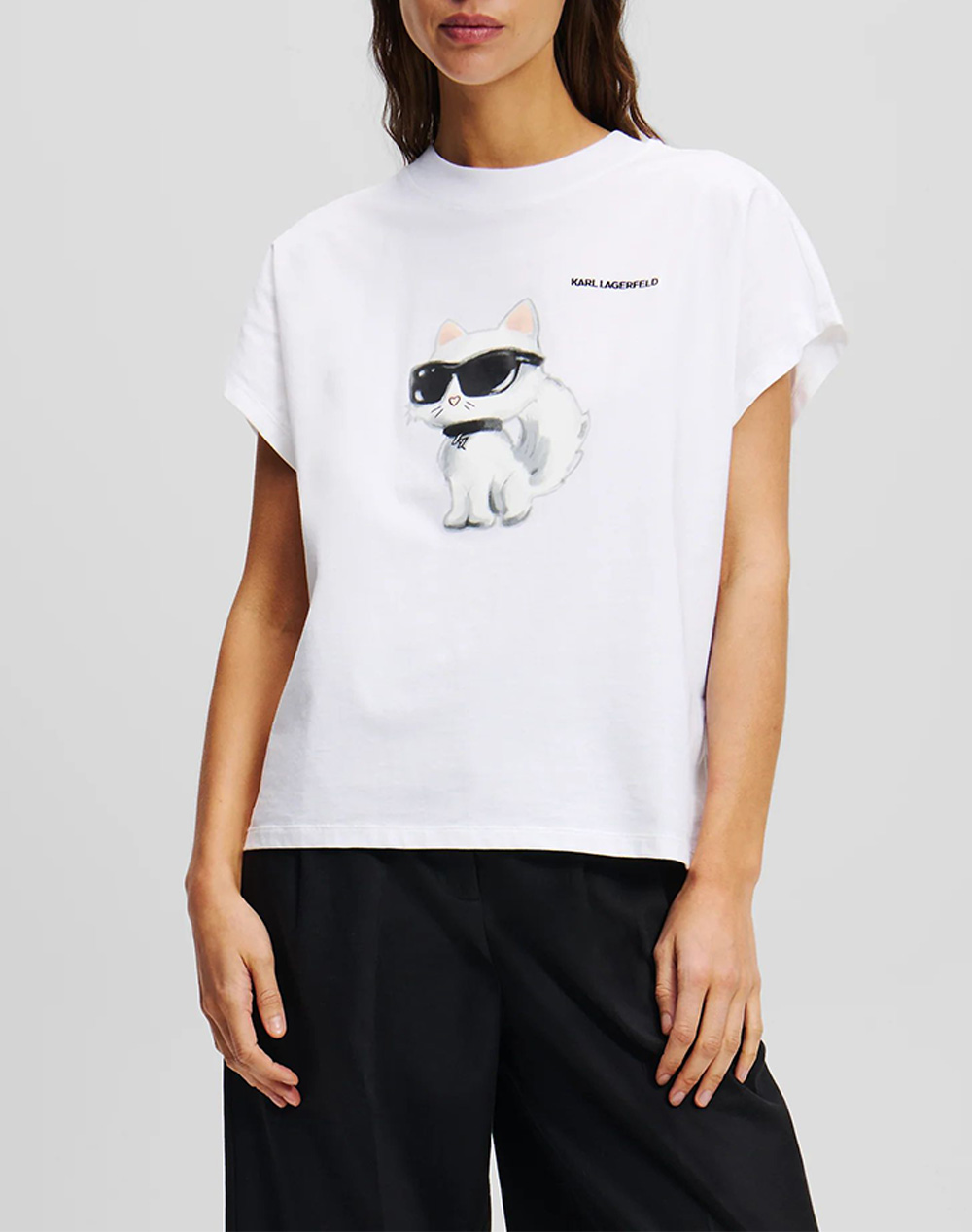 KARL LAGERFELD JEANS IKON AQUARELLE C LOOSE T-SHIRT