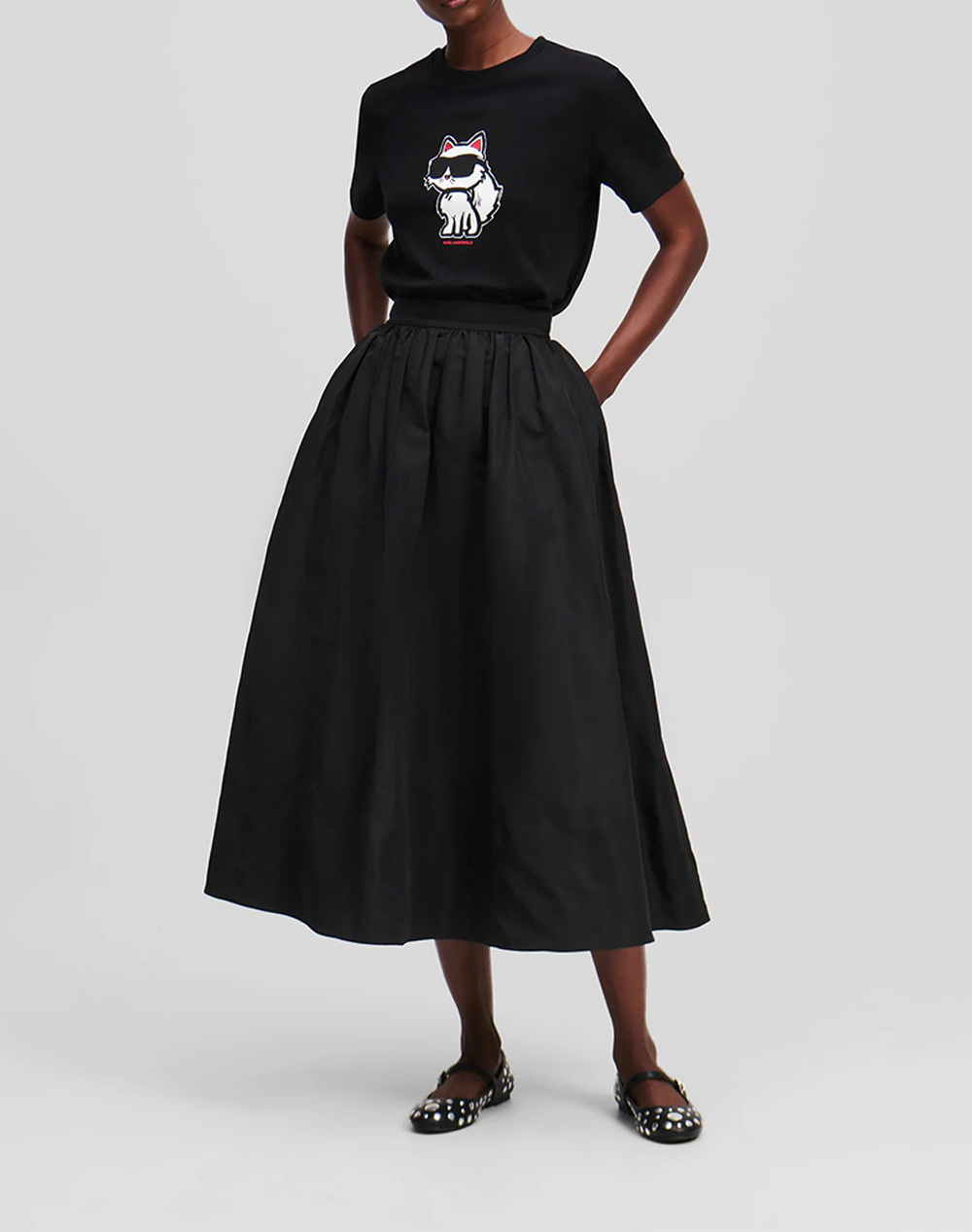 KARL LAGERFELD JEANS IKON SKETCH CHOUPETTE T-SHIRT