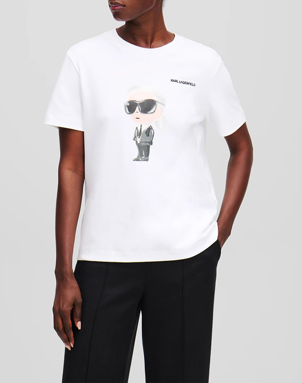 KARL LAGERFELD JEANS IKON AQUARELLE K T-SHIRT